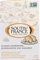 SOUTH OF FRANCE: French Milled Oval Soap Almond Gourmande, 6 oz