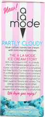 A LA MODE: Partly Cloudy Ice Cream Bar Blue Cotton Candy, 8.8 oz