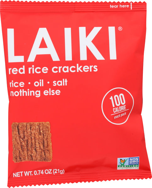 LAIKI: Crackers Red Rice Single Serve, 0.74 oz