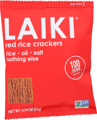 LAIKI: Crackers Red Rice Single Serve, 0.74 oz