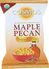 COSMOS CREATIONS: Puffed Corn Organic Maple Pecan, 5 oz