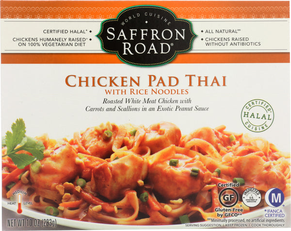 SAFFRON ROAD: Pad Thai Chicken with Rice Noodles, 11 oz