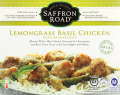 SAFFRON ROAD: Lemongrass Basil Chicken with Jasmine Rice, 11 oz