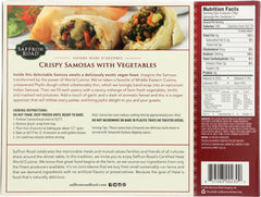 SAFFRON ROAD: Crispy Samosas with Vegetables, 8.25 oz