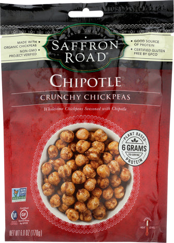 SAFFRON ROAD: Chipotle Crunchy Chickpeas, 6 oz