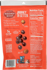 SAFFRON ROAD: Dark Chocolate Chai Crunchy Chickpeas, 4.15 oz