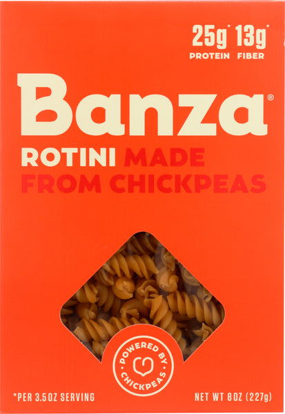 BANZA: Rotini Chickpea Pasta, 8 oz