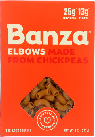 BANZA: Elbows Chickpea Pasta, 8 oz