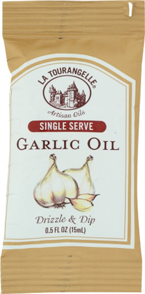LA TOURANGELLE: Garlic Oil Single Serve Pouch, 0.50 fo