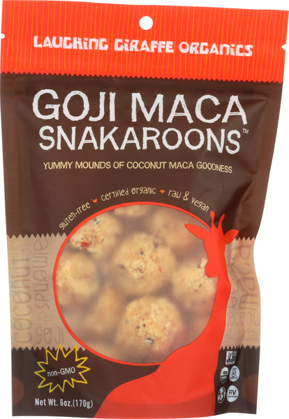 LAUGHING GIRAFFE: Snakaroon Goji Maca Organic, 6 oz