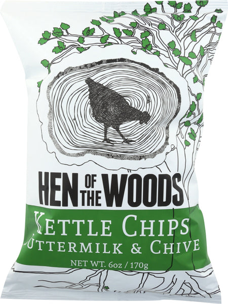 HEN OF THE WOODS: Chips Buttermilk And Chives, 6 oz