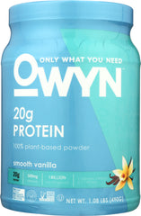 OWYN: Smooth Vanilla Protein Powder, 1.1 lb