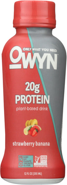 OWYN: Strawberry Banana Protein Shake, 12 oz