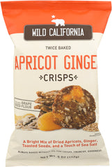 WILD CALIFORNIA: Crisps Apricot Ginger, 5 oz