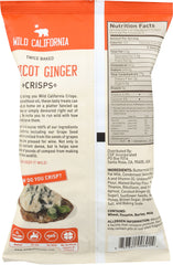 WILD CALIFORNIA: Crisps Apricot Ginger, 5 oz