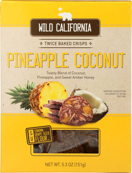 WILD CALIFORNIA: Pineapple Coconut Crisps, 5.3 oz