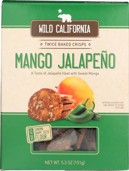 WILD CALIFORNIA: Mango Jalapeno Crisps, 5.3 oz