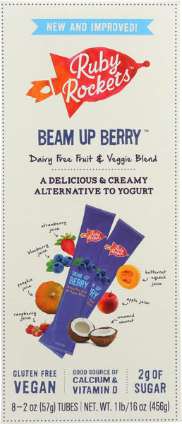 RUBYS ROCKETS: Beam Up Berry Yogurt Dairy Free, 16 fl oz