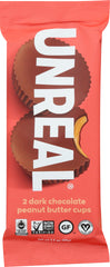 UNREAL: Dark Chocolate Peanut Butter Cups, 1.1 oz