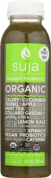 SUJA: Green Juice Radiant Probiotic Drink, 12 oz