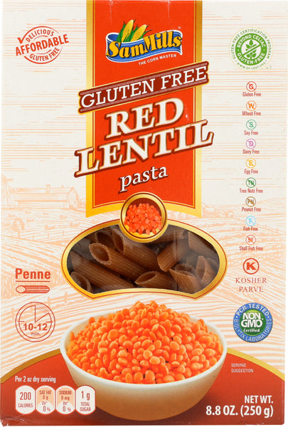 SAM MILLS: Pasta Red Lentil Penne Gluten Free, 8.8 oz