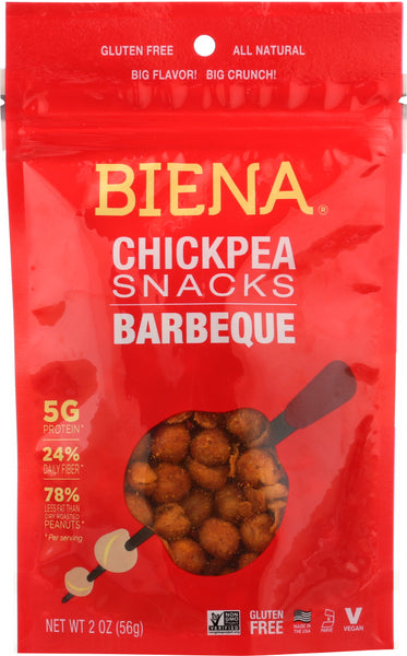 BIENA: Chickpea Snacks Barbecue, 2 oz