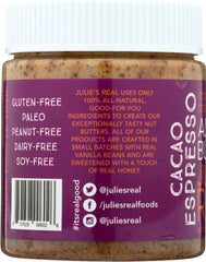 JULIES REAL: Cacao Espresso Almond Butter, 9 oz