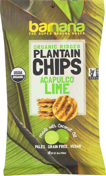 BARNANA: Acapulco Lime Plantain Chips 5 Oz