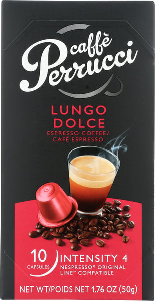 CAFFE PERRUCCI: Lungo Dolce Coffee, 1.76 oz