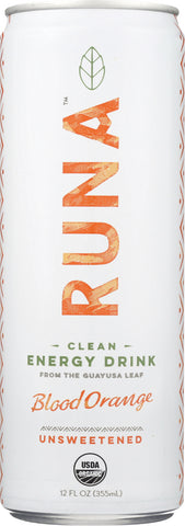 RUNA: Blood Orange Clean Energy Drink, 12 oz