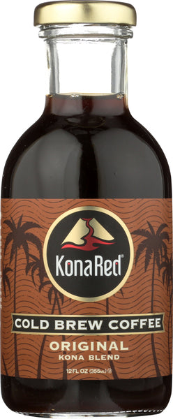 KONA RED: Cold Brew Coffee Original, 12 oz