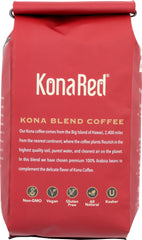 KONA RED: Coffee Whole Bean Dark, 12 oz