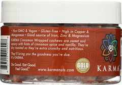 KARMA: Cinnamon Wrapped Cashews, 8oz