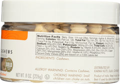 KARMA: Raw Jumbo Cashews, 8 oz
