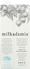 MILKADAMIA: Unsweetened Macadamia Milk, 32 fo