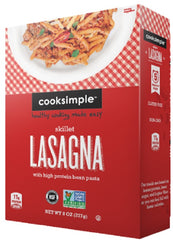 COOKSIMPLE: Lasagna Skillet High Protein Bean Pasta, 8 oz