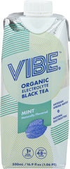 VIBE X: Ready to Drink Organic Electrolyte Black Tea Mint, 16.9 fl oz