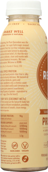 REBBL INC: Vanilla Spice Protein Drink, 12 fl oz