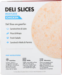 WORTHINGTON: Meatless Chicken Deli Slices, 8 oz