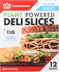 WORTHINGTON: Deli Slices Meatless Turkey, 8 oz