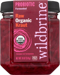 WILDBRINE: Raw Organic Red Kraut, 18 oz