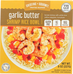 CHEATING GOURMET: Garlic Butter Shrimp Rice Bowl, 8 oz