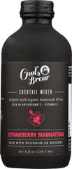 THE OWLS BREW: Mixer Pink & Black, 8 oz