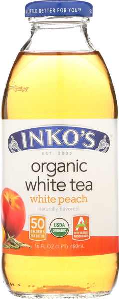INKOS: Organic White Tea Peach, 16 oz