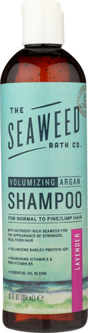 SEAWEED BATH COMPANY: Shampoo Argan Lavender, 12 oz