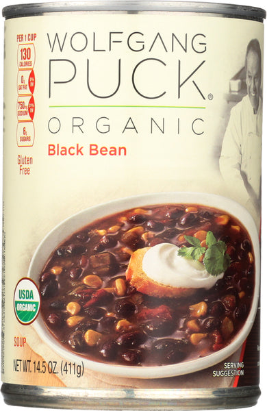 WOLFGANG PUCK: Soup Organic Black Bean Spicy, 14.5 oz