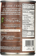 WOLFGANG PUCK: Organic Chicken & Dumplings Soup, 14.5 oz