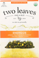 TWO LEAVES & A BUD: Organic Energize Tea for Endurance, 15 bg