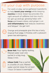 TWO LEAVES & A BUD: Organic Energize Tea for Endurance, 15 bg