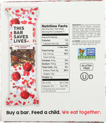 THIS BAR SAVES: Bar Granola Dark Chocolate Cherry, 5.64 oz